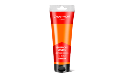 Tube 250 ml Gouache Studio Orange Fluo