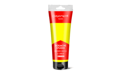 Tube 250 ml Gouache Studio Jaune Citron Fluo