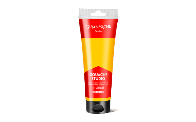 Tube 250 ml Gouache Studio Jaune Primaire
