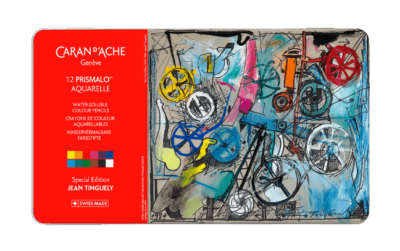 Boîte 12 couleurs PRISMALO™ AQUARELLE Jean Tinguely Sans Titre – Édition Spéciale