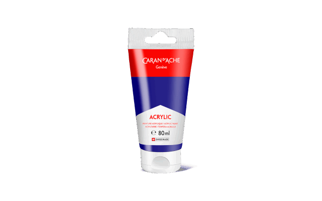 Tube 80 ml Acrylic Bleu outremer foncé