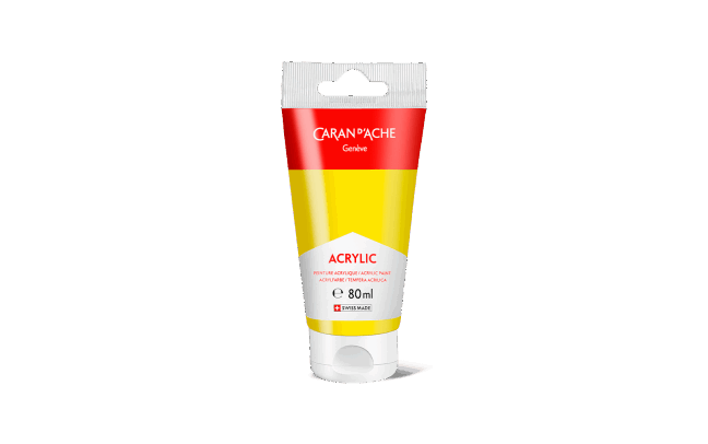 Tube 80 ml Acrylic Jaune primaire