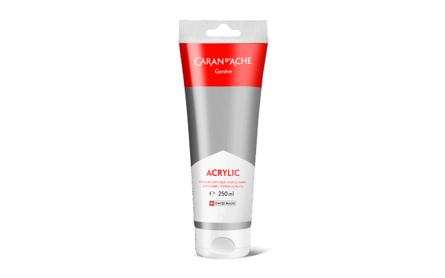 Tube 250 ml Acrylic Argent
