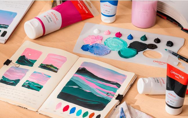 Tube 250 ml Acrylic Cyan – Image 4