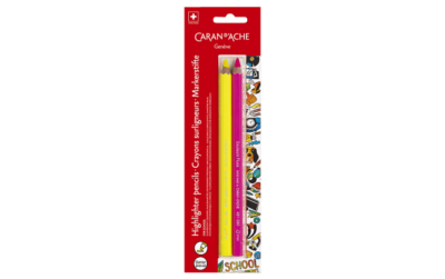 Blister 2 Crayons Surligneurs Maxi Fluo SCHOOL LINE