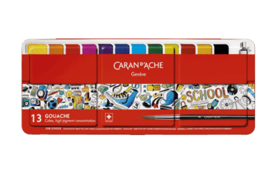 Boîte 13 Tablettes de Peinture Gouache SCHOOL LINE