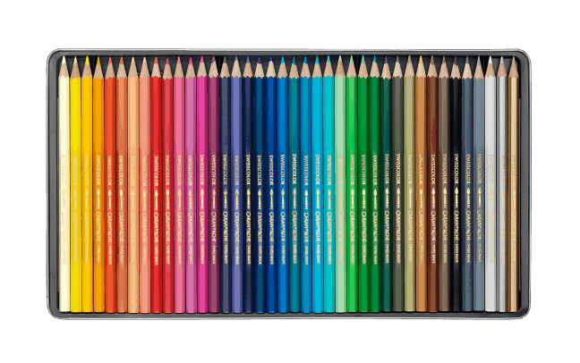 Boîte 40 Couleurs SWISSCOLOR aquarellable – Image 3