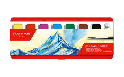 Boîte 8 Tablettes de Peinture GOUACHE STUDIO