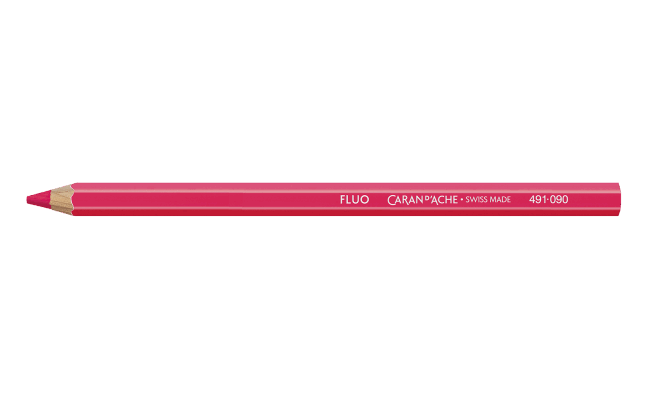 Boîte de 12 crayons MAXI Roses Fluo – Image 2