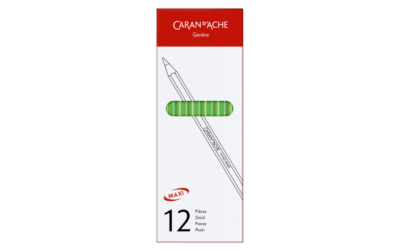 Boîte de 12 crayons MAXI Verts Fluo