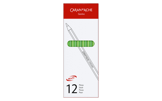 Boîte de 12 crayons MAXI Verts Fluo