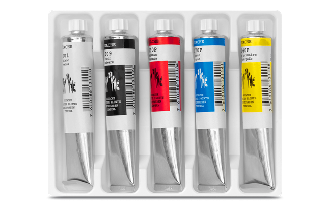 GOUACHE STUDIO – Assortiment 5 couleurs en tubes 21 ml – Image 2