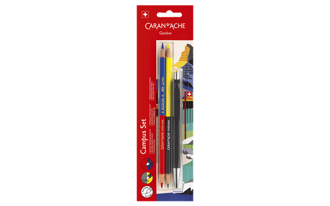 Set de 2 crayons BICOLOR et GRAPHICOLOR et d’un stylo bille 888