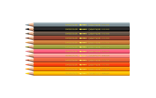 Set Kawaii 12 Crayons de couleur Swisscolor Aquarellable Cute Animals – Image 3