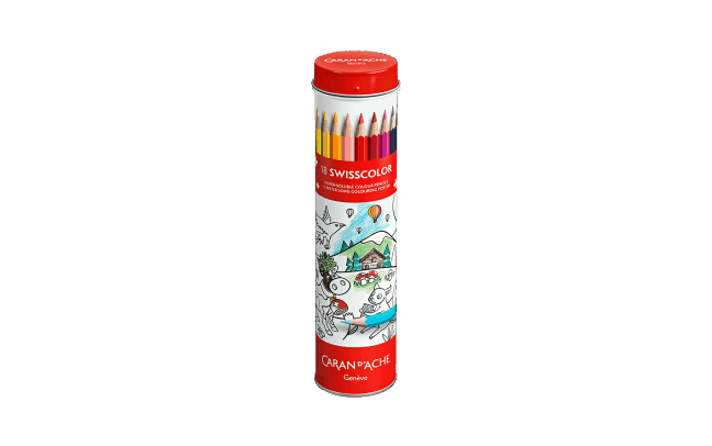 Tube métal 18 Couleurs SWISSCOLOR aquarellable + Poster Animaux de la Suisse – Image 2
