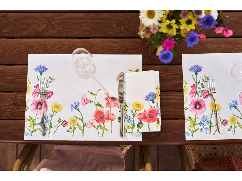 Serviettes en papier Flowy 60 pièces, 40 x 40 cm, Multicolore – Image 6