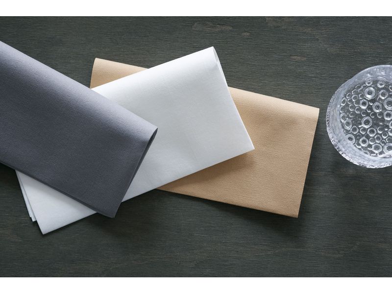 Serviettes en papier 40 cm x 40 cm, 60 Pièce/s, Gris – Image 3