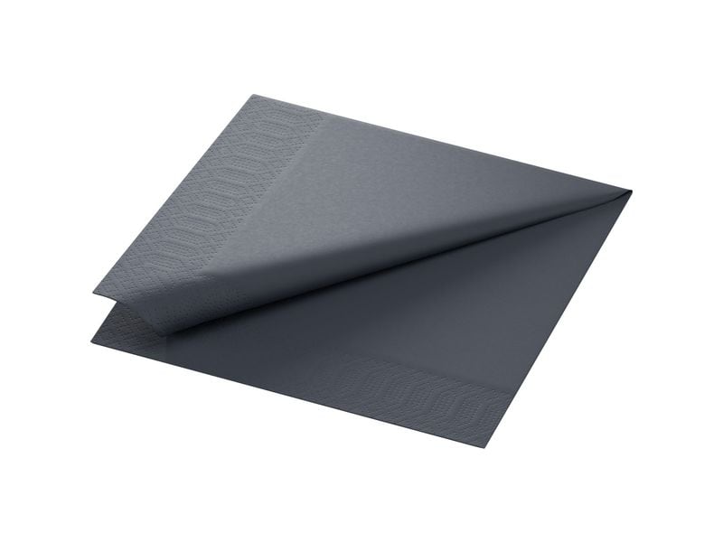 Serviettes en papier 40 cm x 40 cm, 250 Pièce/s, Noir