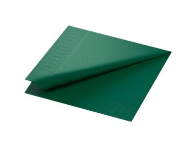 Serviettes en papier 3 couches vert chasseur 40 cm x 40 cm, 250 Pièce/s