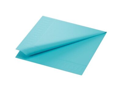 Serviettes en papier 171548 40 cm x 40 cm, 250 Pièce/s, Bleu/Menthe