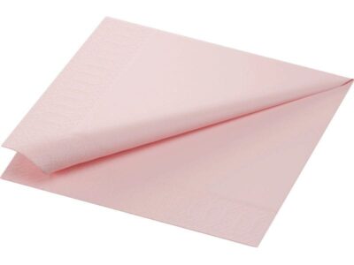 Serviettes en papier 174174 40 cm x 40 cm, 250 Pièce/s, Rose pâle