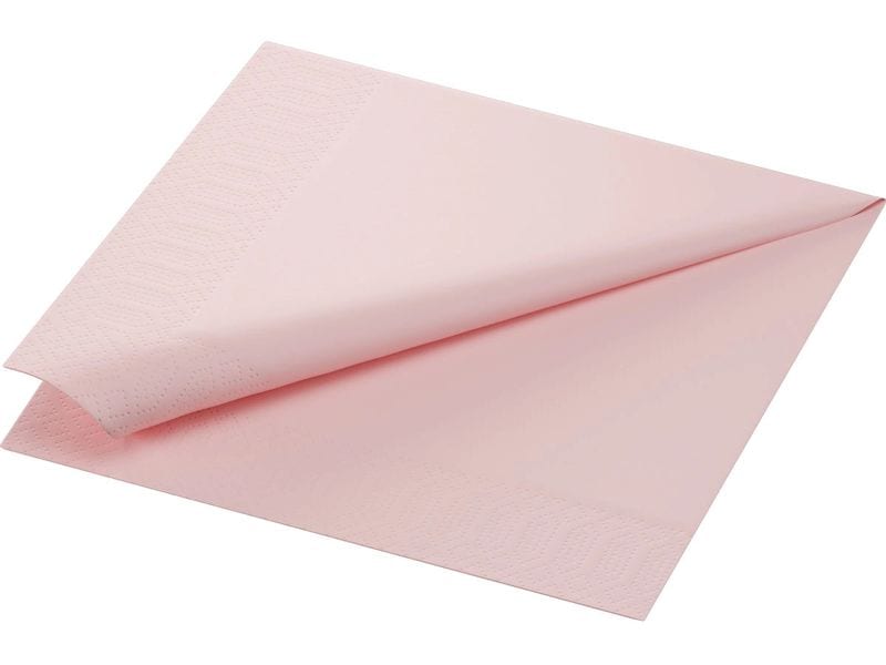 Serviettes en papier 174174 40 cm x 40 cm, 250 Pièce/s, Rose pâle