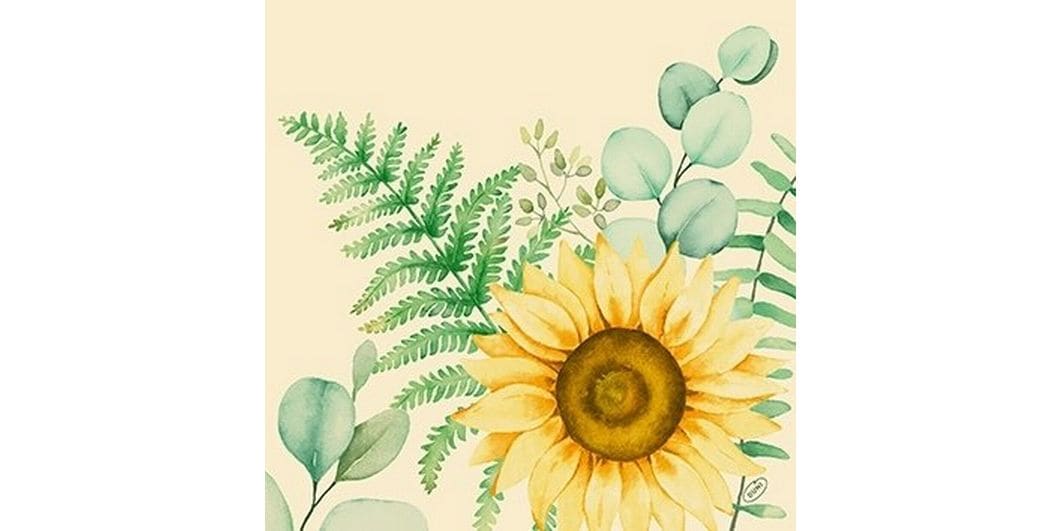 Serviettes en papier Sunflower dreams 40 cm x 40 cm, 60 Pièce/s