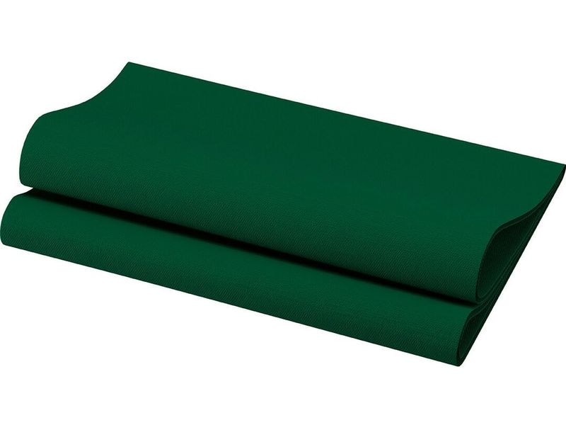 Serviettes en papier 40 cm x 40 cm, 60 Pièce/s, Vert foncé