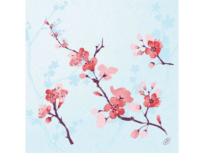 Serviettes en papier Cherry Breeze 40 cm x 40 cm, 50 Pièce/s
