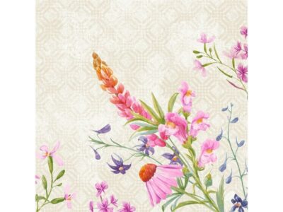 Serviettes en papier Floret 40 cm x 40 cm, 50 Pièce/s