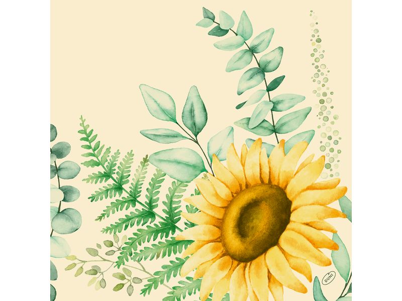 Serviettes en papier Sunflower Dreams 40 cm x 40 cm, 50 Pièce/s