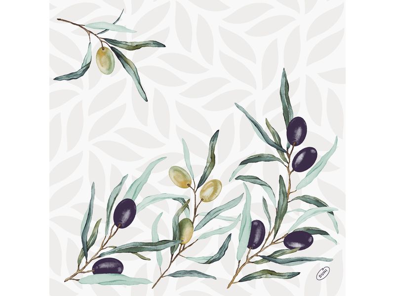 Serviettes en papier Olive Garden 40 cm x 40 cm, 60 Pièce/s