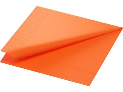 Serviettes en papier 3 couches sun orange 40 cm x 40 cm, 250 Pièce/s
