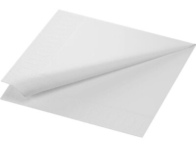 Serviettes en papier Tissue 40 cm x 40 cm, 250 Pièce/s, Blanc