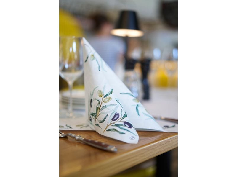 Serviettes en papier Olive Garden 40 cm x 40 cm, 60 Pièce/s – Image 2