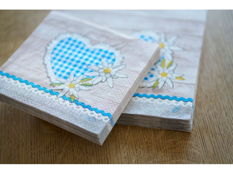 Serviettes en papier Alpen Flair 40 cm x 40 cm, 60 Pièce/s – Image 2