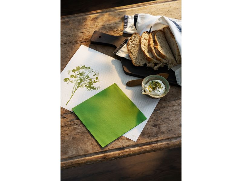 Serviettes en papier 40 cm x 40 cm, 60 Pièce/s, Vert foncé – Image 4