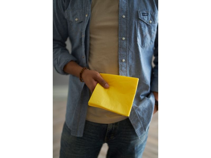 Serviettes en papier 213325 40 cm x 40 cm, 250 Pièce/s, Jaune – Image 3