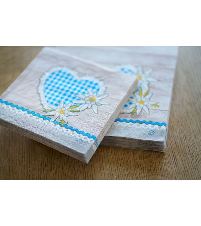 Serviettes en papier Alpen Flair 40 cm x 40 cm, 60 Pièce/s – Image 3